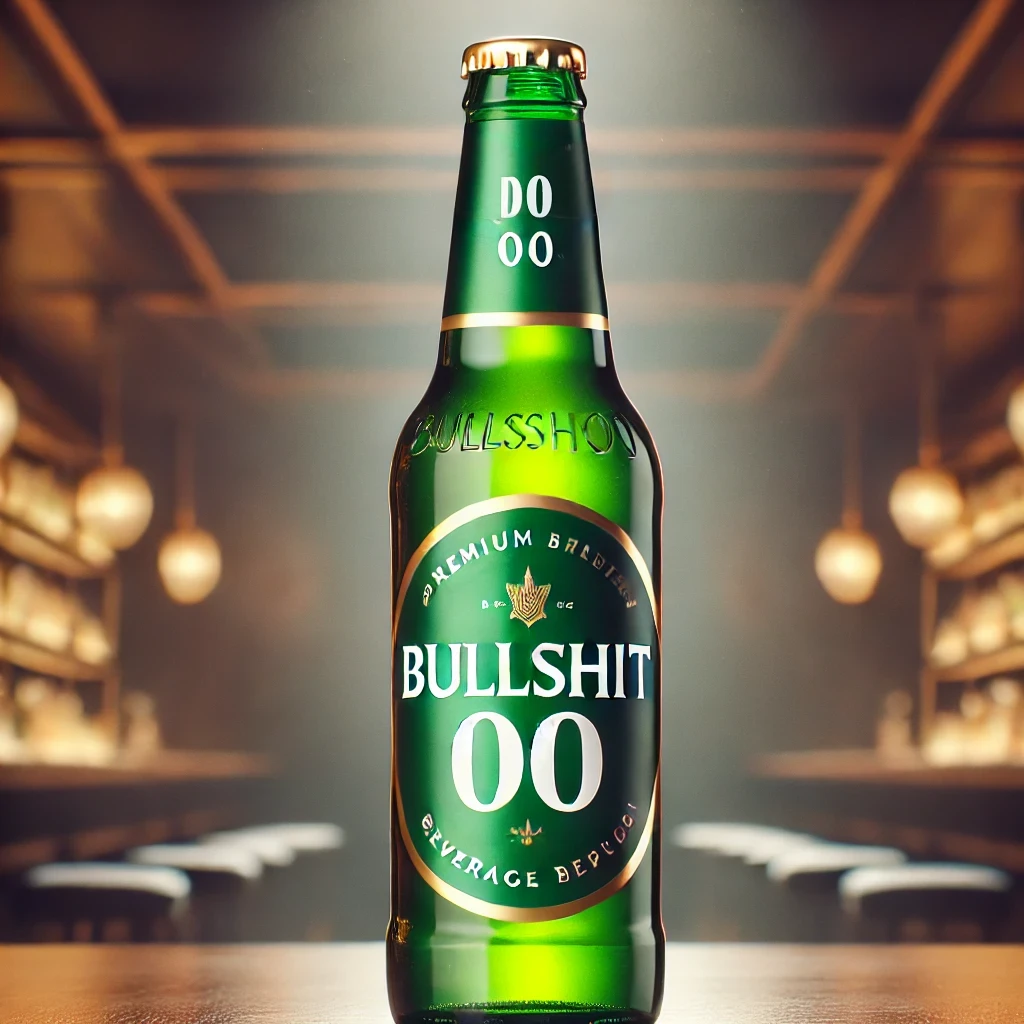 Bullshit00 Premium Green Bottle